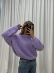 Sweter SUZAN hand-made violet