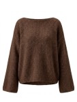Sweter z alpaki BONI brązowy