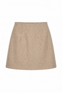 Spódnica z wełną Karen beige